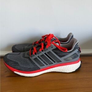 Adidas Energy Boost Sneakers Size 12 Mens Red Grey NWOT